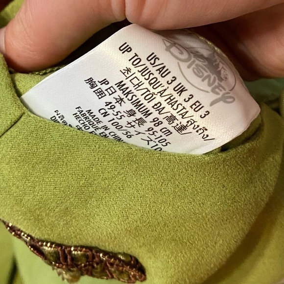 Disney Prince Naveen Costume NEW Sz 3 Princess and the Frog Green Kids Cape - Picture 9 of 9